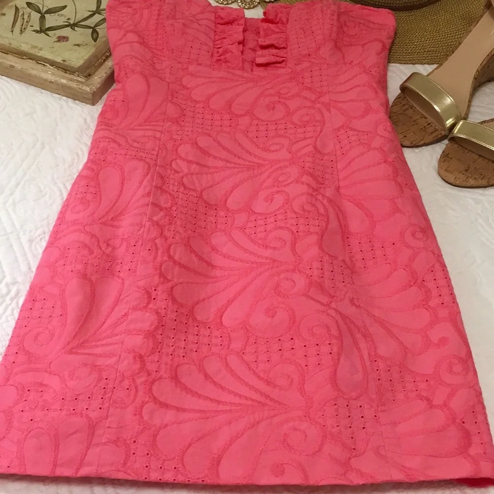 Lilly Pulitzer Frankie Dress in Pink Salmon - Picture 10 of 16